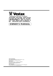 Vestax PMC-25 Stereo System User Manual
