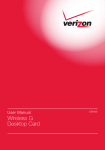 Verizon VZ4000 Network Card User Manual