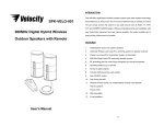Velocity Micro SPK-VELO-001 Home Theater System User Manual