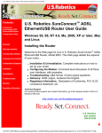 USRobotics U.S. Robotics SureConnect ADSL Ethernet/USB Router Network Router User Manual