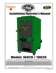 United States Stove 1602G Furnace User Manual