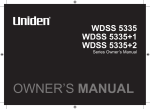 Uniden WDSS 5335 Cordless Telephone User Manual