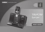 Uniden TRU9280 Cordless Telephone User Manual