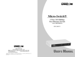UNICOM Electric 5 Switch User Manual