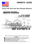 Ultra Start 15xx Remote Starter User Manual