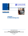 U-Line CO2075FF Ice Maker User Manual