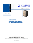 U-Line CO2075DWR Ice Maker User Manual