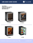 U-Line 2115RS Refrigerator User Manual