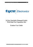 Tyco 0-1591099-x Switch User Manual