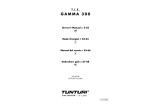 Tunturi Gamma 300 Treadmill User Manual