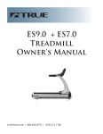 True Fitness ES9.0 + ES7.0 Treadmill User Manual