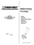Troy-Bilt 12235 Tiller User Manual