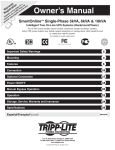 Tripp Lite 10KVA Power Supply User Manual