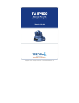 TRENDnet TV-IP400 Security Camera User Manual