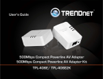 TRENDnet TPL406E2K Network Hardware User Manual