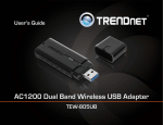 TRENDnet TEW805UB Network Hardware User Manual