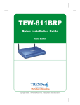 TRENDnet tew-611brp Modem User Manual