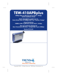 TRENDnet 54Mpbs 802.11g Wireless Access Point + Bridge Network Router User Manual