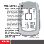 Trek 6i Bicycle User Manual