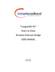 Trango Broadband TrangoLINK-45TM Network Card User Manual