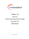 Trango Broadband M5580M-FSU Network Card User Manual