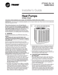 Trane 2TWA2 Heat Pump User Manual