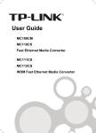 TP-Link MC100CM Network Card User Manual