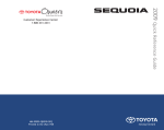 Toyota 2009 Sequoia Automobile User Manual