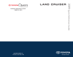Toyota 2009 Land Cruiser Automobile User Manual