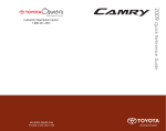 Toyota 2009 Camry Automobile User Manual
