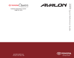 Toyota 2009 Avalon Automobile User Manual