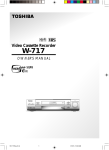 Toshiba W-717 VCR User Manual