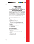 Toshiba SD-W1101 DVD Recorder User Manual