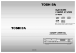 Toshiba SD-43HK Home Theater System User Manual