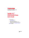 Toshiba S300M Satellite Radio User Manual