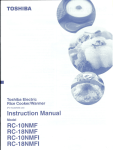 Toshiba RC-10NMF Rice Cooker User Manual