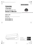 Toshiba RAV-SP180KRT-UL Air Conditioner User Manual