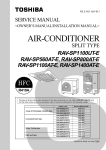 Toshiba RAV-SP1100UT-E Air Conditioner User Manual