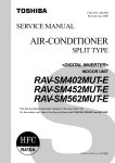 Toshiba RAV-SM562MUT-E Air Conditioner User Manual