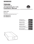 Toshiba RAV-SM2242DT-E Air Conditioner User Manual