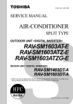 Toshiba RAV-SM1403DT-A Air Conditioner User Manual
