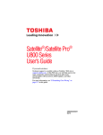 Toshiba PSU4RU011006 Laptop User Manual