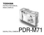 Toshiba PDR-M71 Digital Camera User Manual