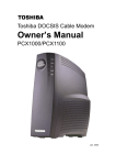 Toshiba PCX1000 Network Card User Manual