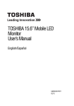Toshiba PA5022U-1LC3 Flat Panel Television User Manual