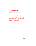 Toshiba PA3686U-1SET Laptop Docking Station User Manual