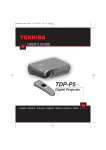 Toshiba P5 Projector User Manual