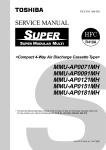 Toshiba MMU-AP0071MH Cassette Player User Manual