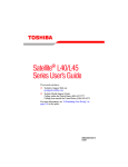 Toshiba L45 Laptop User Manual