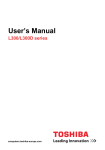 Toshiba L20/L25 Laptop User Manual